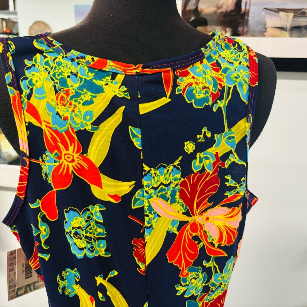 NWT❤️LuLaRoe Dani Maxi Floral Island Dress-2XL - Picture 3 of 5